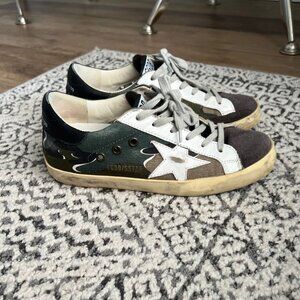 Golden Goose Sneakers Suede Size 6 Deluxe brand superstar camo camouflage
